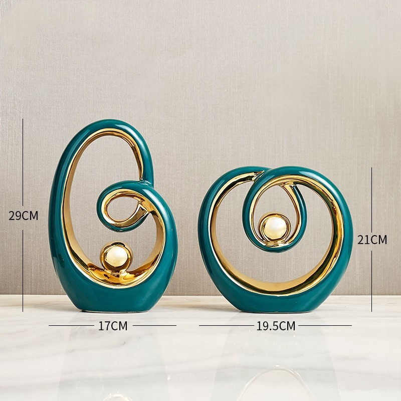 Modern Minimalist Ceramic Ornaments Light Luxury Home