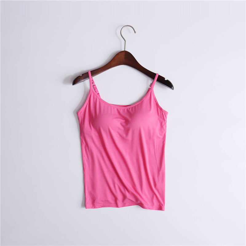 Women's Camisole With Chest Pads Without Wire Cups