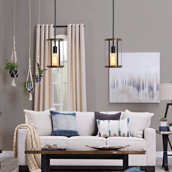 Vintage Rural Lightweight Metal Cage Pendant Light, Excluding Light Bulbs, Cannot Be Shipped On Weekends