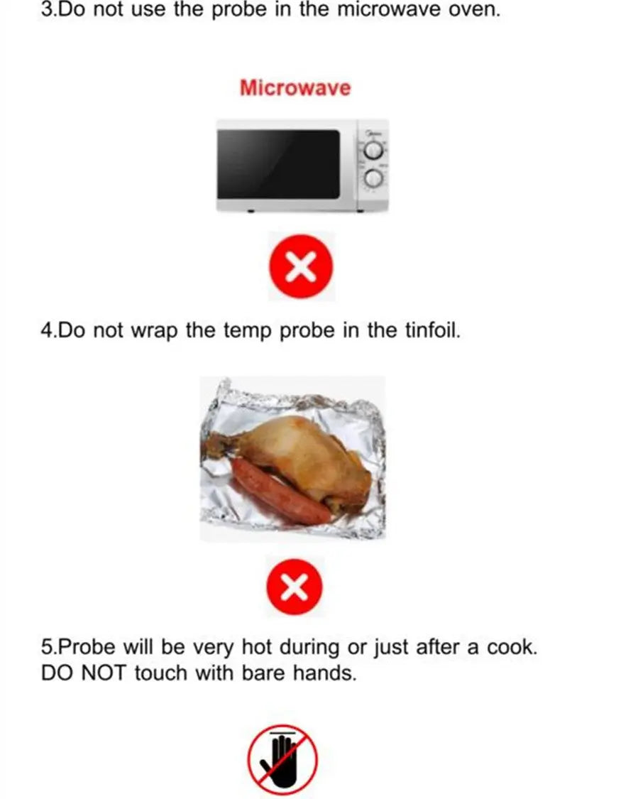 BBQ Probe Wireless Bluetooth BBQ Thermometer AuraRitmo
