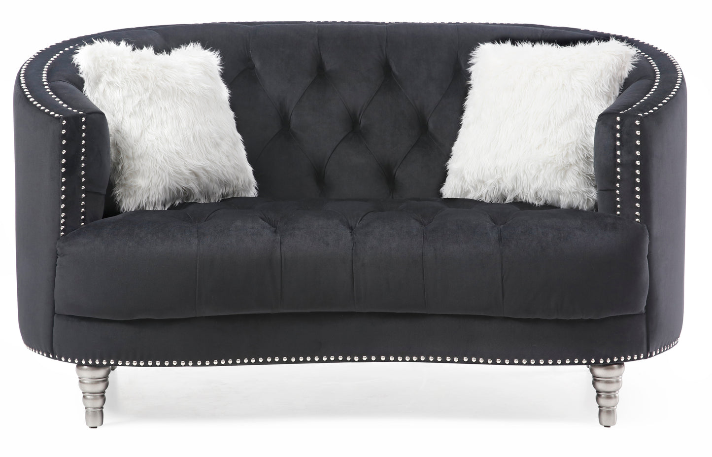 Glory Furniture Dania G853-L Loveseat , BLACK