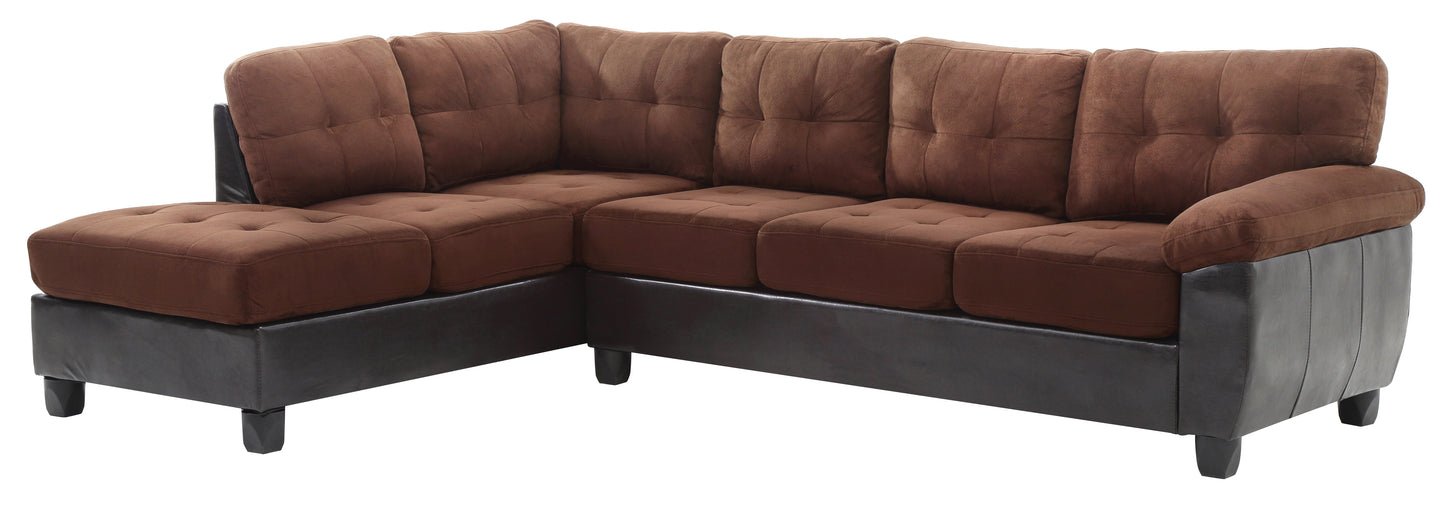 Glory Furniture Gallant G906B-SC Sectional , CHOCOLATE