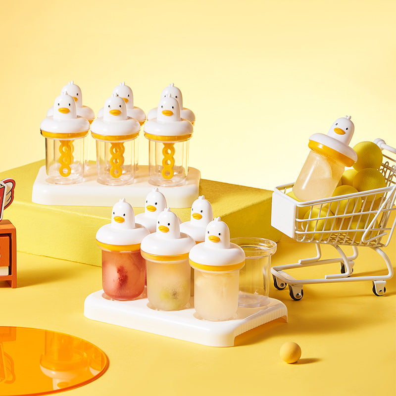 Homemade Ice Cream Mold Cartoon Popsicle Food Grade Ice Maker