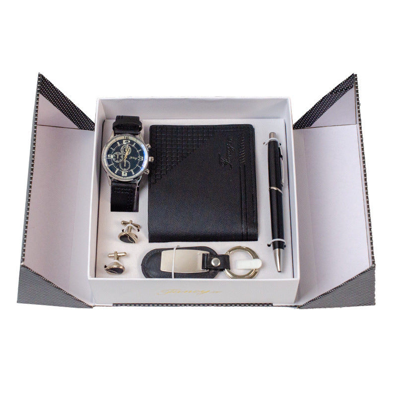 Belt Wallet Keychain Gift Set