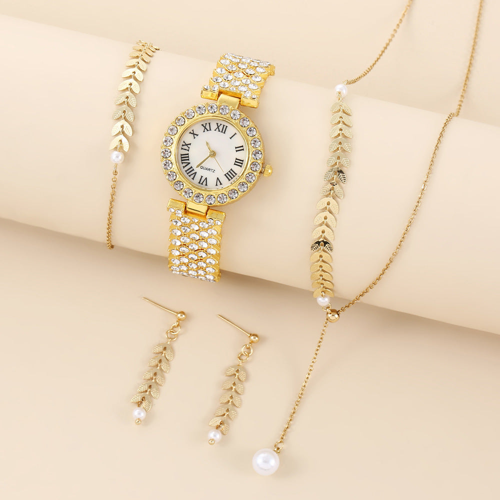 Diamond Women Watches Luxury Fashion Rhinestone Quartz Bracelet Wrist Watch For Gift