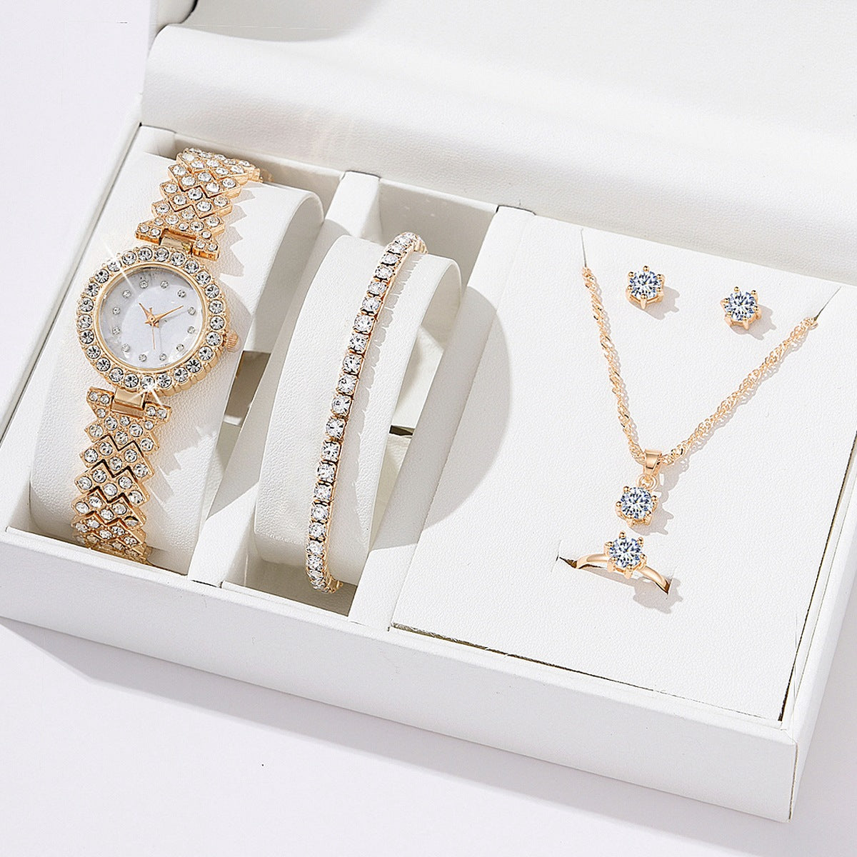 Diamond Women Watches Luxury Fashion Rhinestone Quartz Bracelet Wrist Watch For Gift