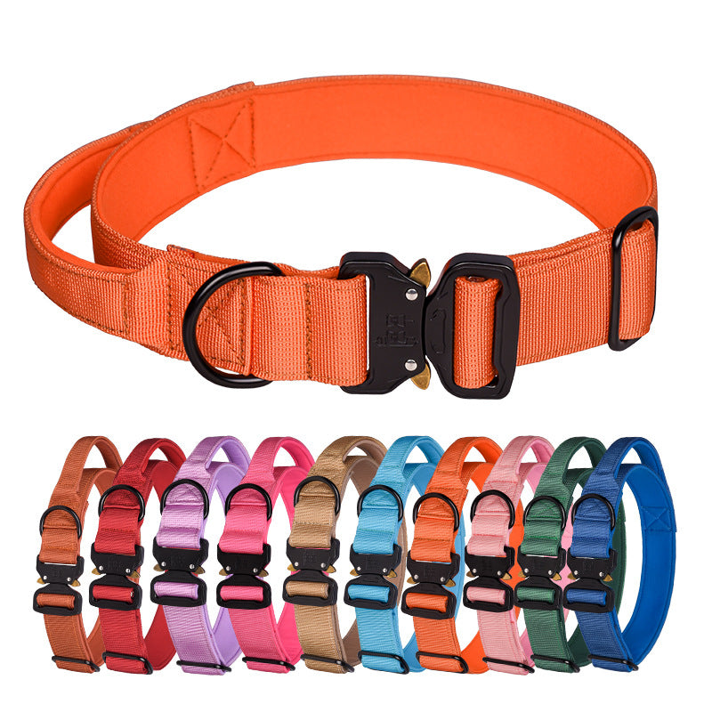 Tactical Collar Nylon Pet Release Buckle Outdoor Collar