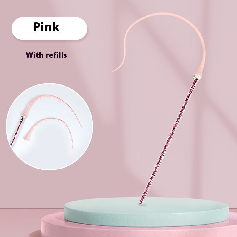 Pet Silicone Cat Teaser Simulation Replaceable