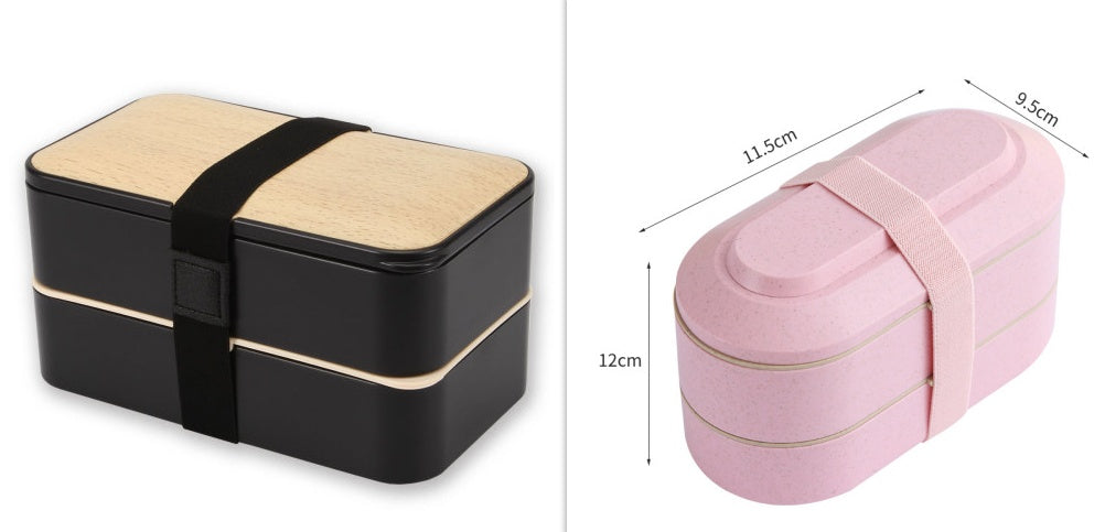 Double-Layer Insulated Lunch Box Lunch Box Student Lunch Box