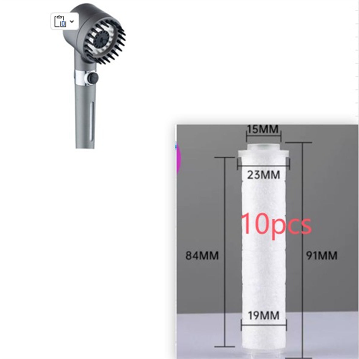 3 Modes Shower Head High Pressure Showerhead Portable Filter Rainfall Faucet Tap Bathroom Bath Home Innovative Accessories AuraRitmo