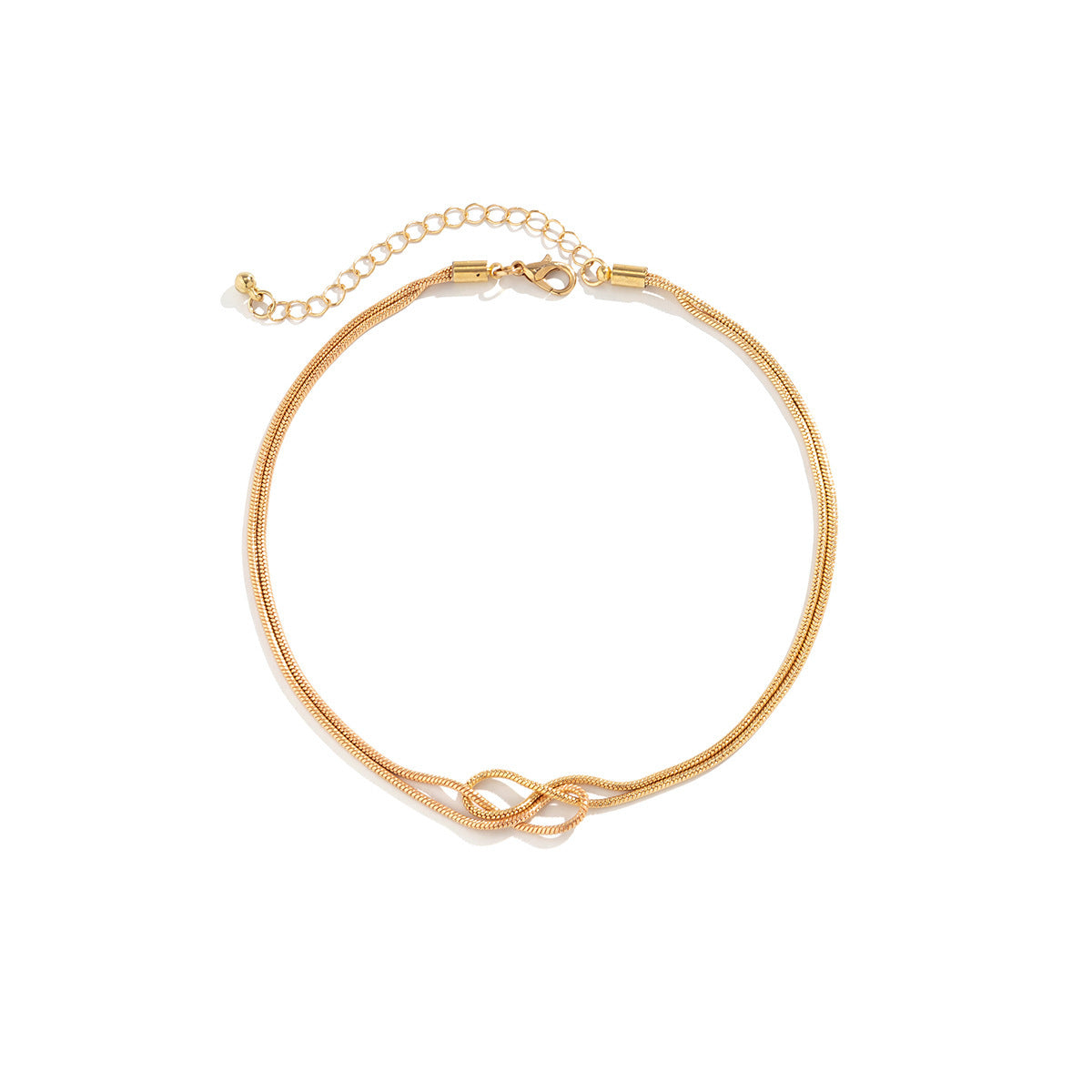 Simple Knot Snake Bone Bracelet Cold Style Design Element Bracelet