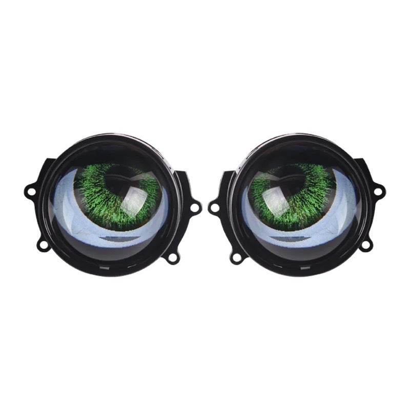 Car Motorcycle 3-inch LED Demon's Eye 12V 15W Modified Lens Devil Eye Eye Lamp