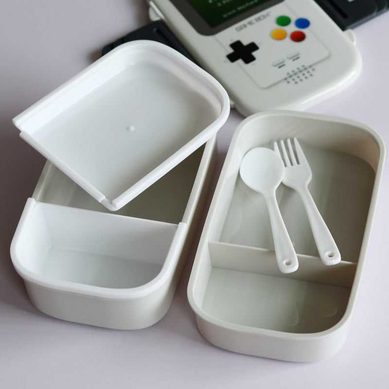 Game Machine Pattern Double Layer Bento Box