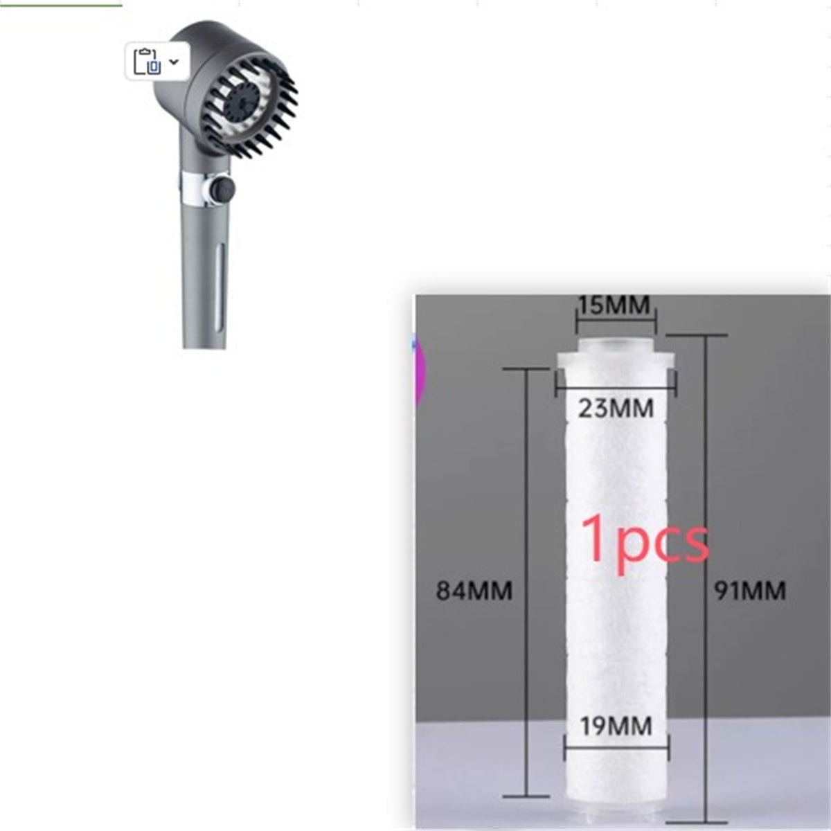 3 Modes Shower Head High Pressure Showerhead Portable Filter Rainfall Faucet Tap Bathroom Bath Home Innovative Accessories AuraRitmo