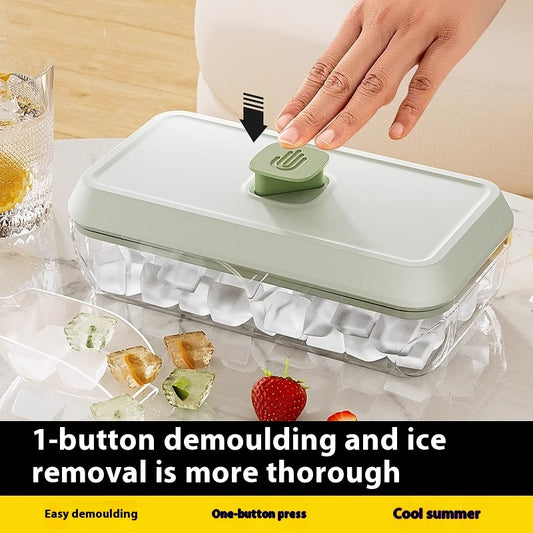 Food Grade Press Ice Cube Mold Homemade Ice Cube Tray