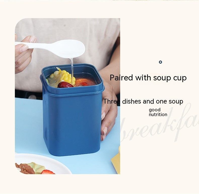 Double Deck Insulated Lunch Box Soup Cups Suit