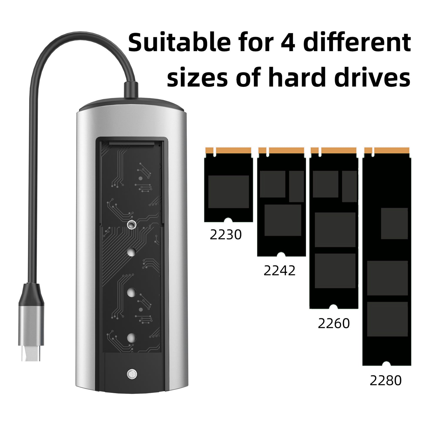 6in1 Typec Docking Station Usb Hub Expansion Interface 8in1 Hard Disk Box