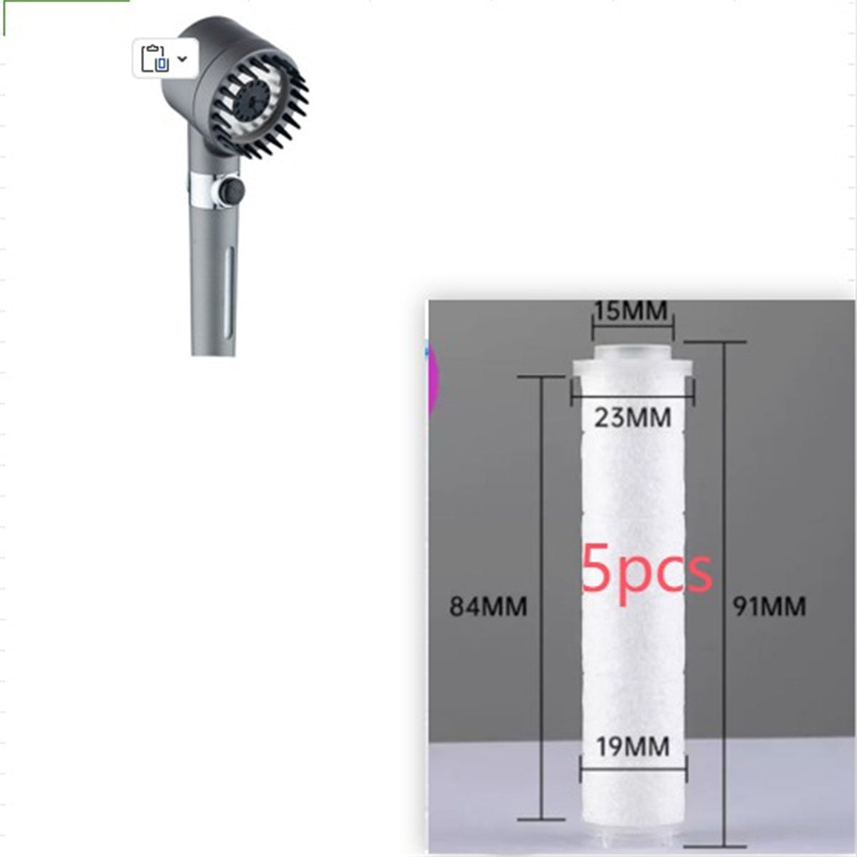 3 Modes Shower Head High Pressure Showerhead Portable Filter Rainfall Faucet Tap Bathroom Bath Home Innovative Accessories AuraRitmo