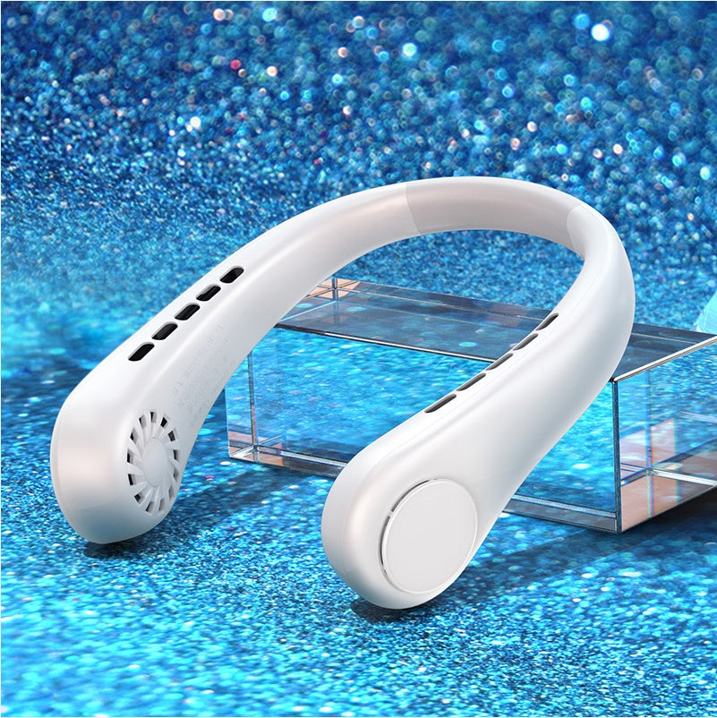 New Mini Neck Fan Portable Bladeless Hanging Neck Rechargeable Air Cooler Mini Summer Sports Fans AuraRitmo
