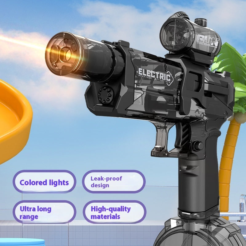 Fire Rat Electric Water Pistol Cool Light Full Automatic Water Spray Gun Summer Toy Sports Entertainment Children Gifts