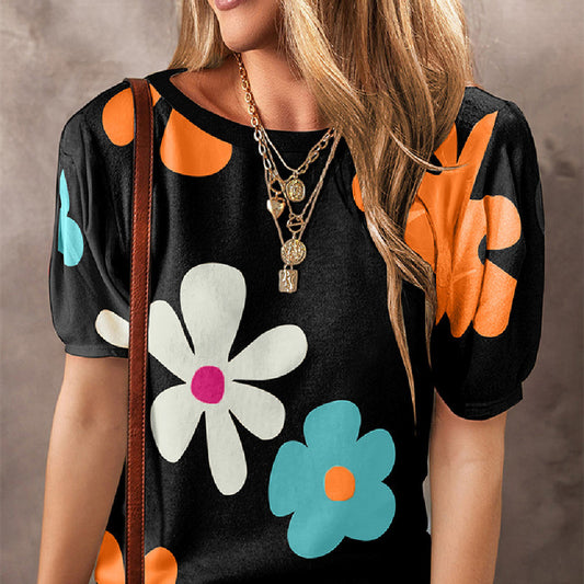 New Multi-color Round Neck Pullover For Women