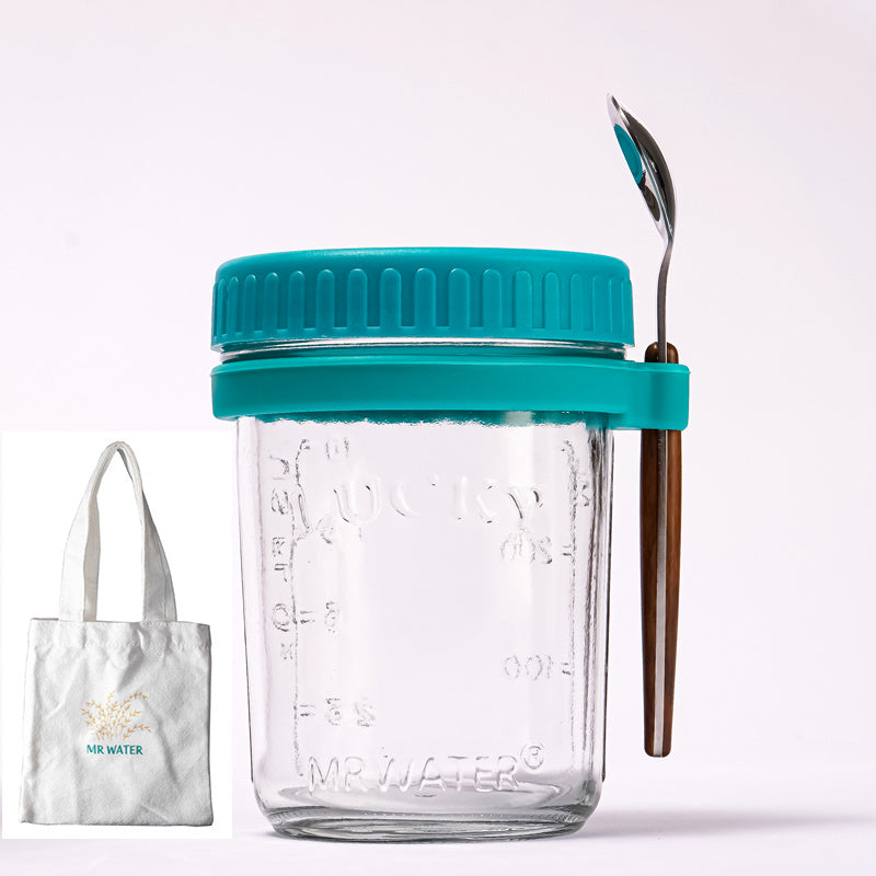 Trendy Overnight Oatmeal Mug Sealed Glass