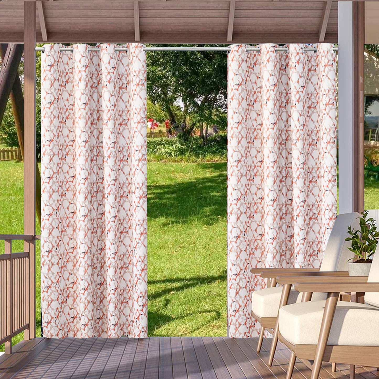 Waterproof Outdoor Pavilion Terrace Curtain Finished Curtain