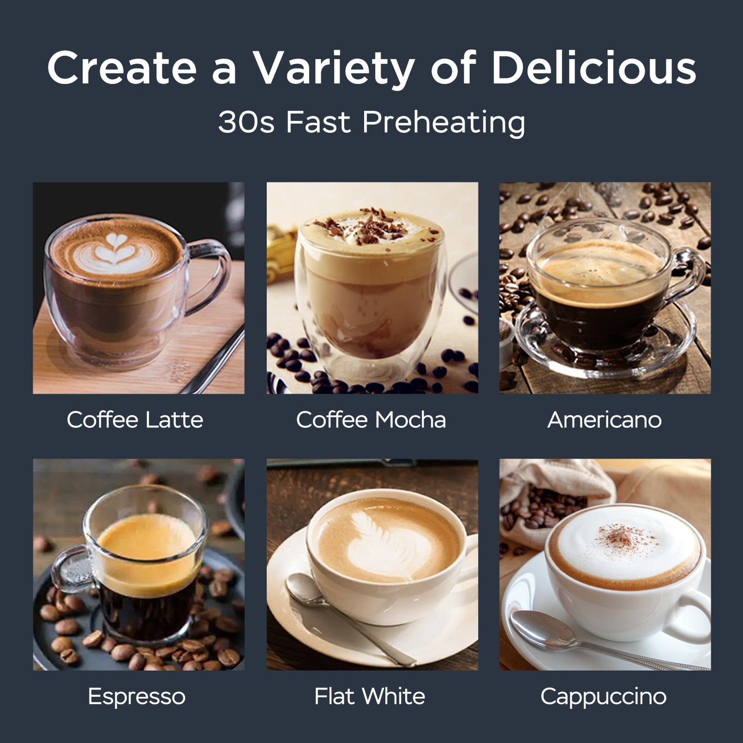 Geek Chef Espresso Machine, 20 Bar Espresso Machine With Milk Frother For Latte, Cappuccino, Macchiato, For Home Espresso Maker, 1.8L Water Tank, Stainless Steel,