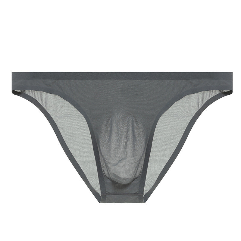 Men's Thin Ice Silk Traceless Ventilation Quick-drying Briefs