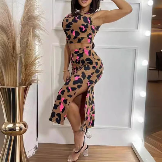 Women's Clothing Backless Lace Up Elegant Slightly Mature Short Sleeve Suit
