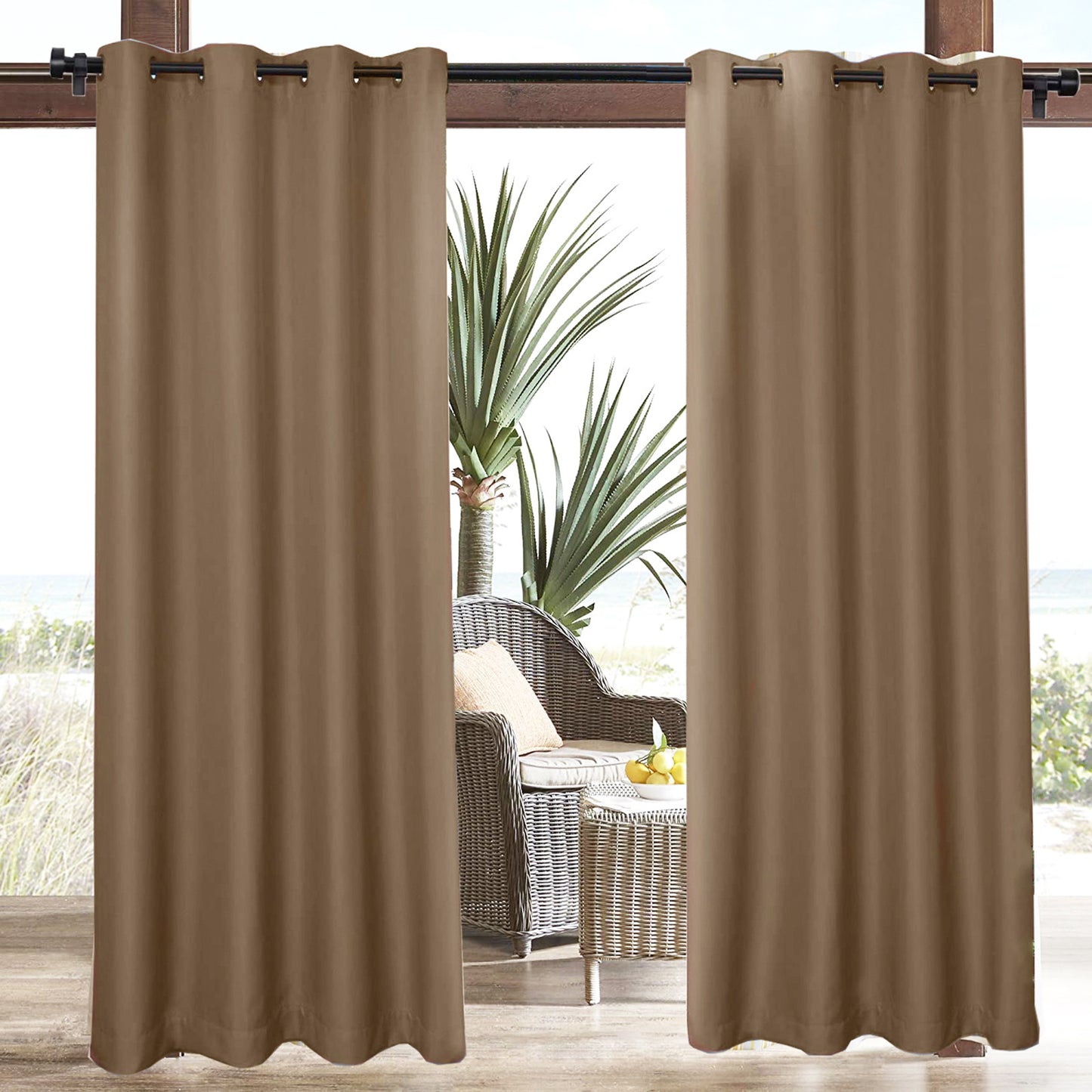 Waterproof Outdoor Pavilion Terrace Curtain Finished Curtain
