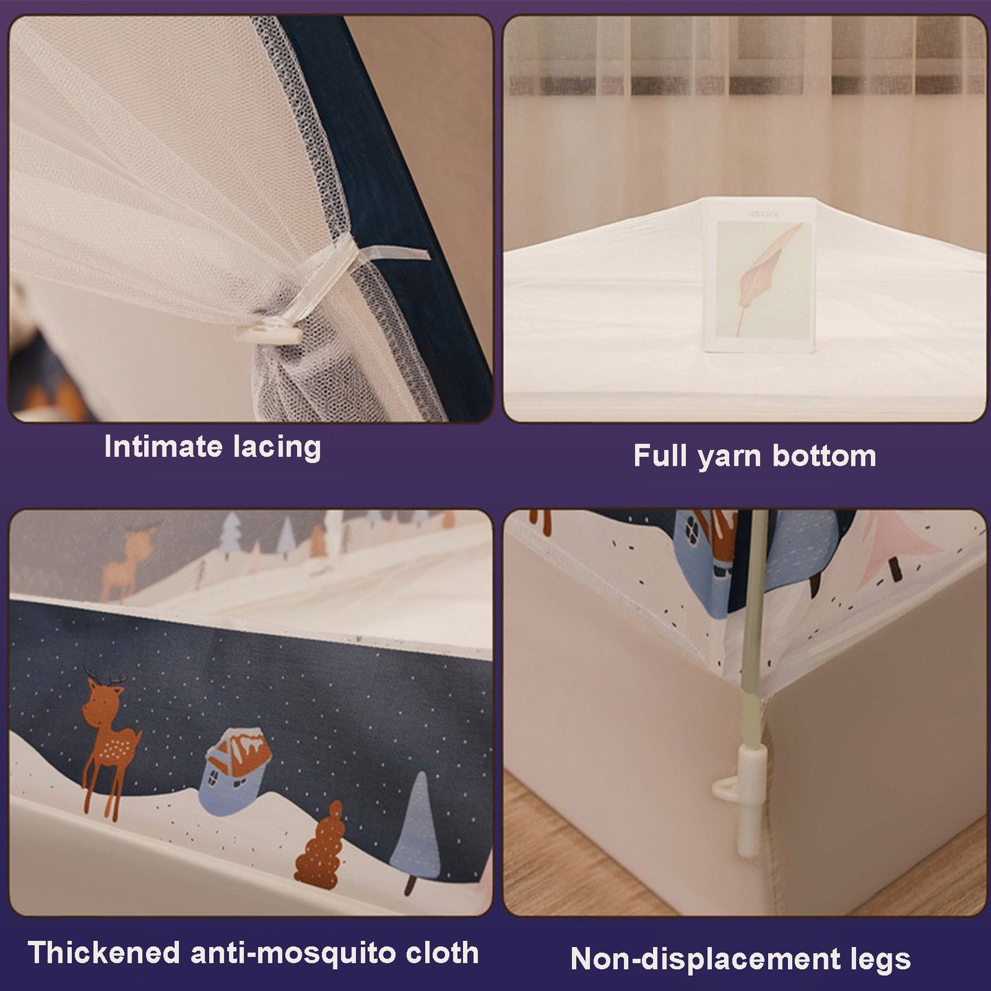 Double Door Zipper Foldable Dormitory Account AuraRitmo