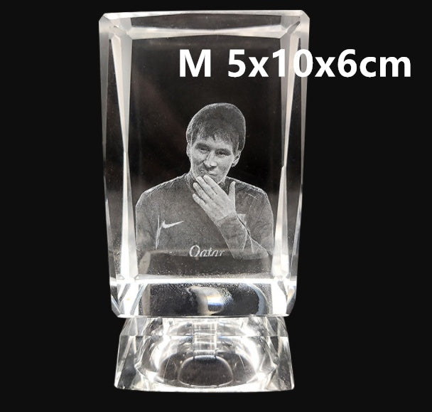 3D Laser Square Crystal Photo Frame With Love Custom Glass Cube AuraRitmo