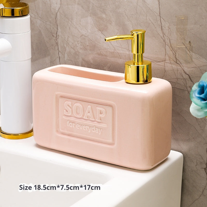 Square Press Hand Sanitizer Lotion Dispenser Large Capacity Storage Bottle