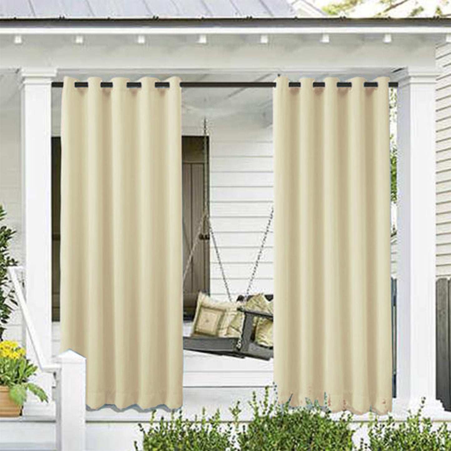 Waterproof Outdoor Pavilion Terrace Curtain Finished Curtain
