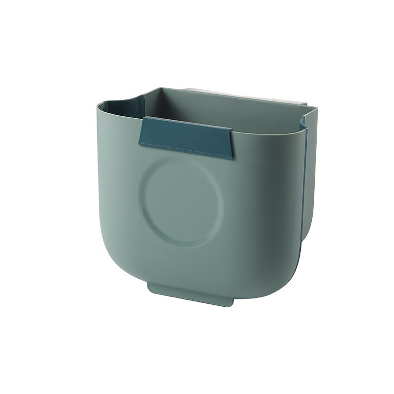 Kitchen Folding Wall Mounted Trash Can Household Cabinet Door Hanging Car Storage