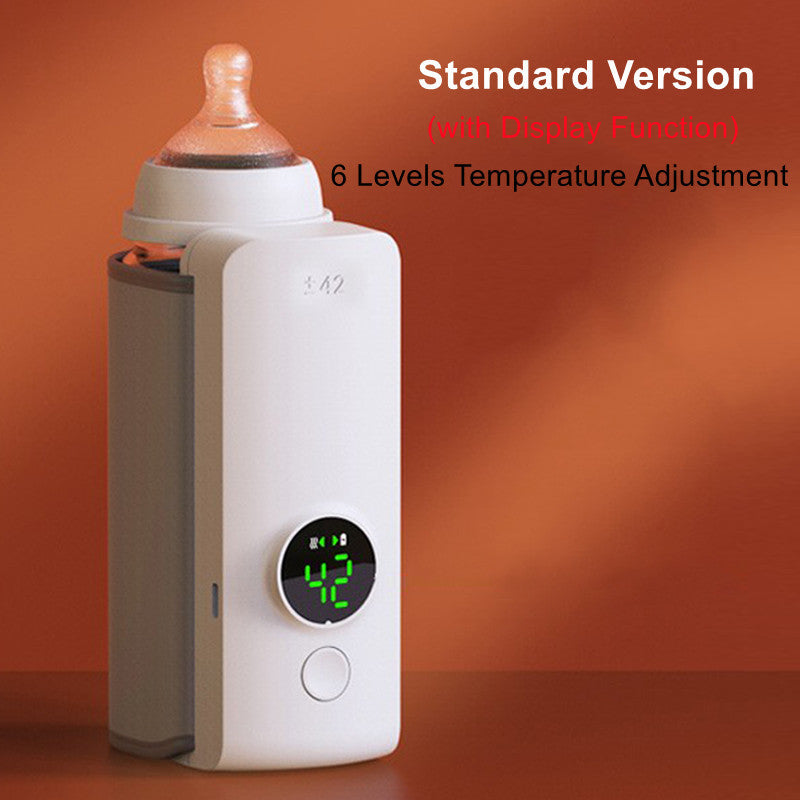 Portable Wireless Rechargeable Baby Bottle Warmer USB Charging And Heating Bag Portable Constant Temperature Milk Warmer Universal Bottle Insulation Sleeve AuraRitmo