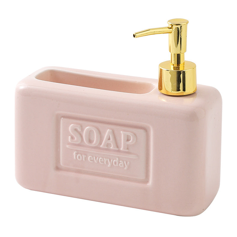 Square Press Hand Sanitizer Lotion Dispenser Large Capacity Storage Bottle