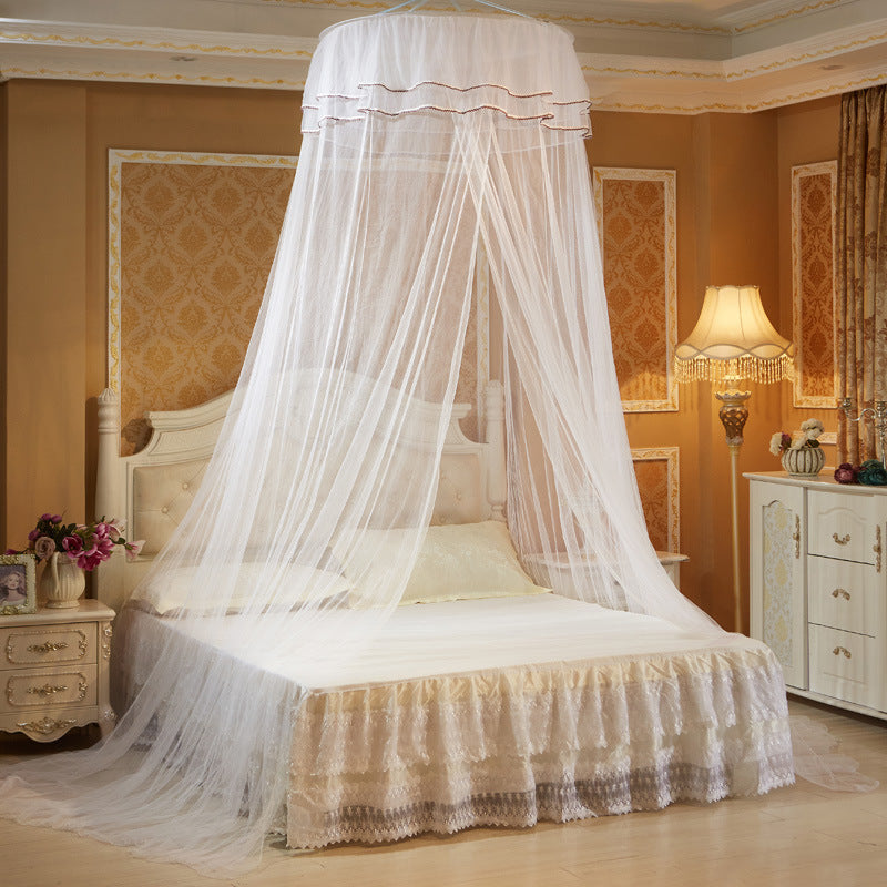 Lace Princess Dome Floor Mosquito Net AuraRitmo