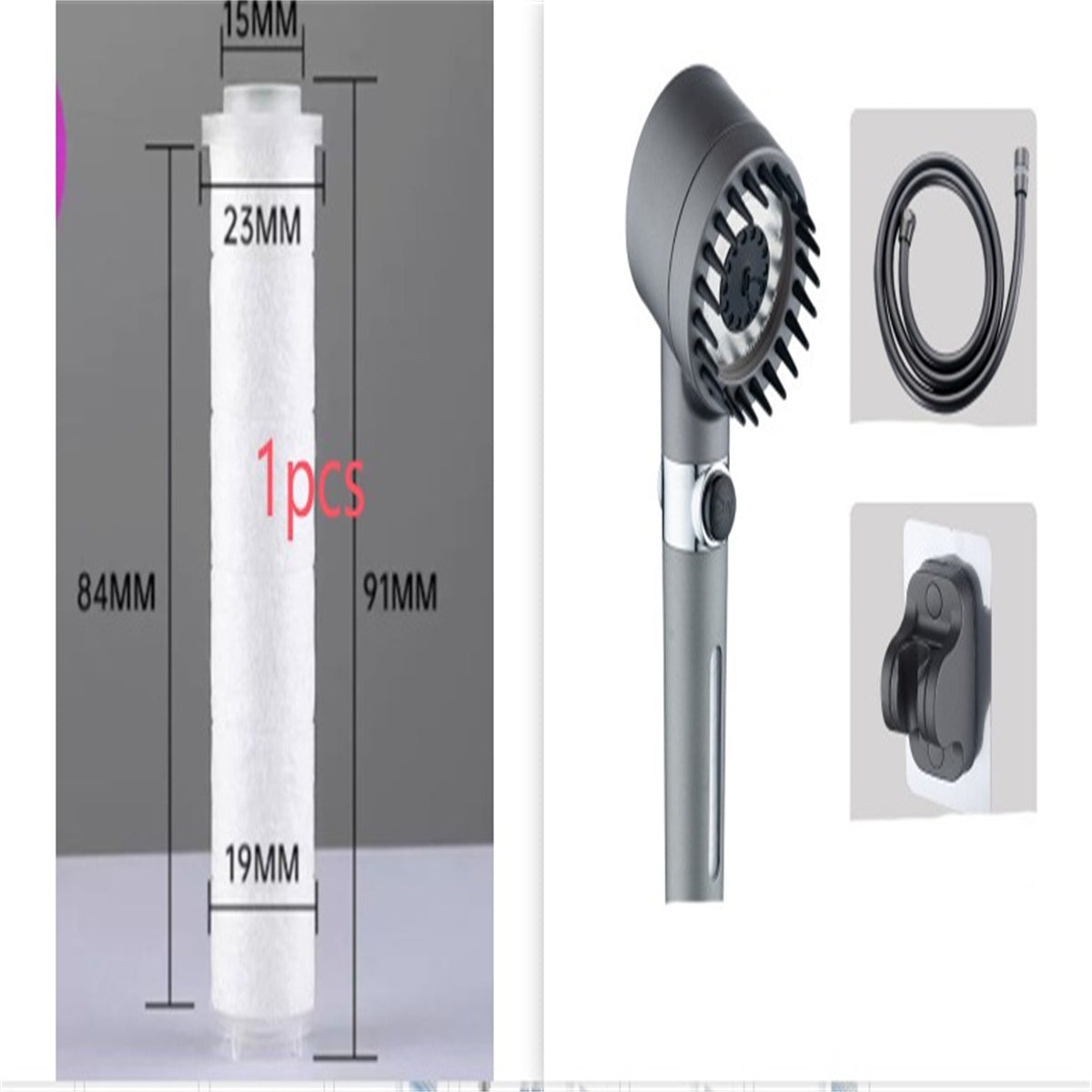 3 Modes Shower Head High Pressure Showerhead Portable Filter Rainfall Faucet Tap Bathroom Bath Home Innovative Accessories AuraRitmo