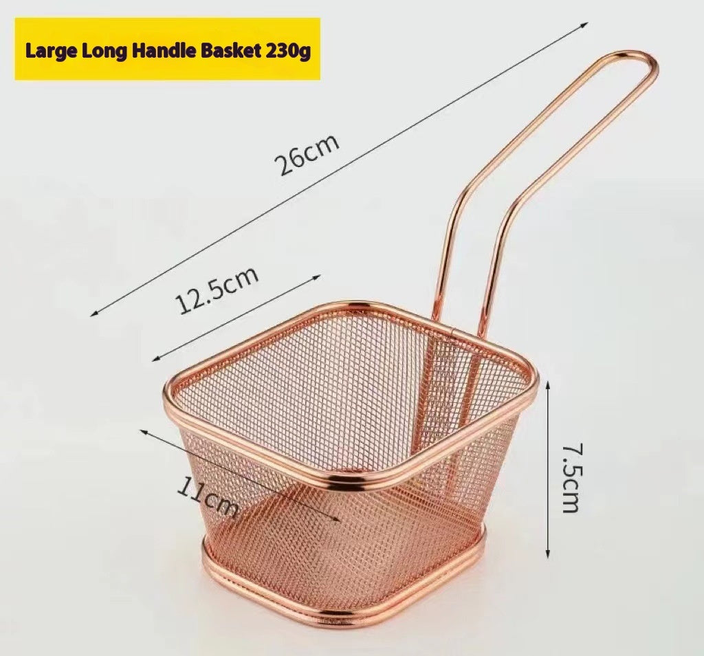 304 Stainless Steel Chips Basket Mini Frying Basket