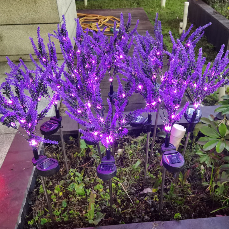 LED Solar Lavender Lamp Outdoor Lawn Landscape