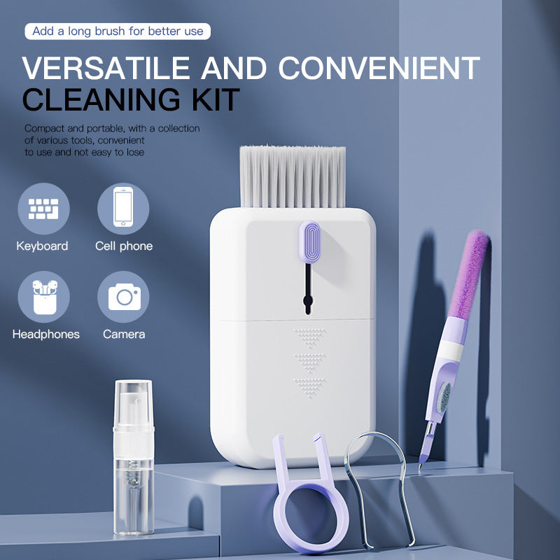 Portable 11 In 1 Multifunctional Cleaning Kit, Computer Keyboard Cleaner, Phone Screen Cleaner Tools, Earphone Clean Brush With Storage Box