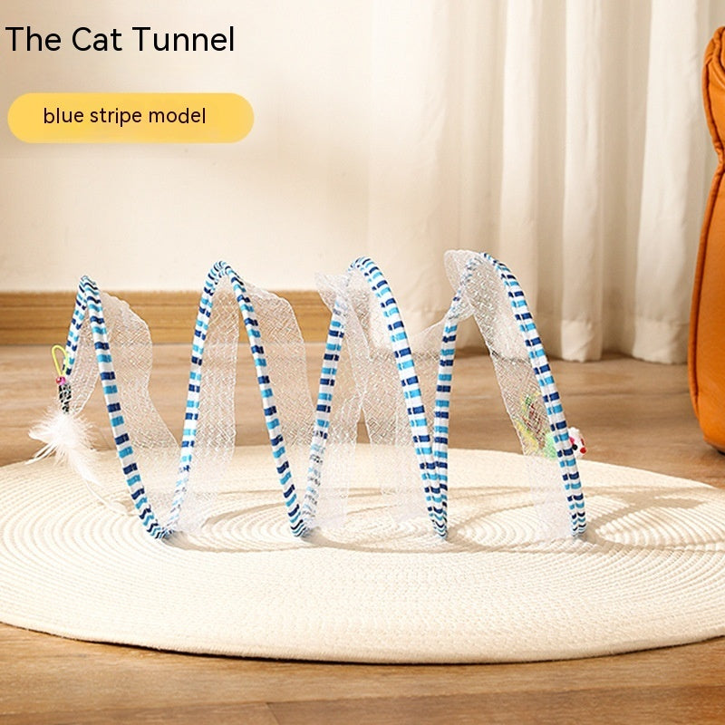 Foldable Cat Tunnel Telescopic Maze Toy