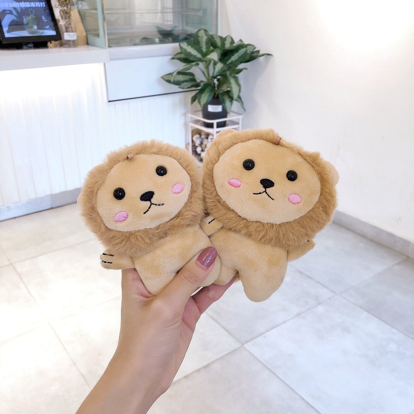 Compatible with Apple, Plush Lion Suitable For Airpods Protective Cover