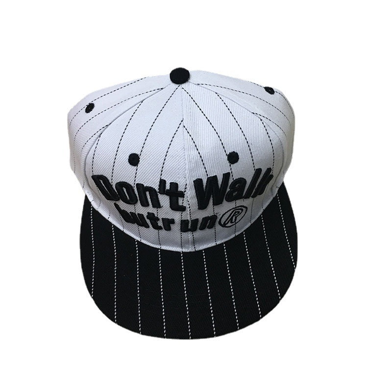 Outdoor Casual Sun-proof Street Dance Hip-hop Striped Letters Standard Baseball Cap